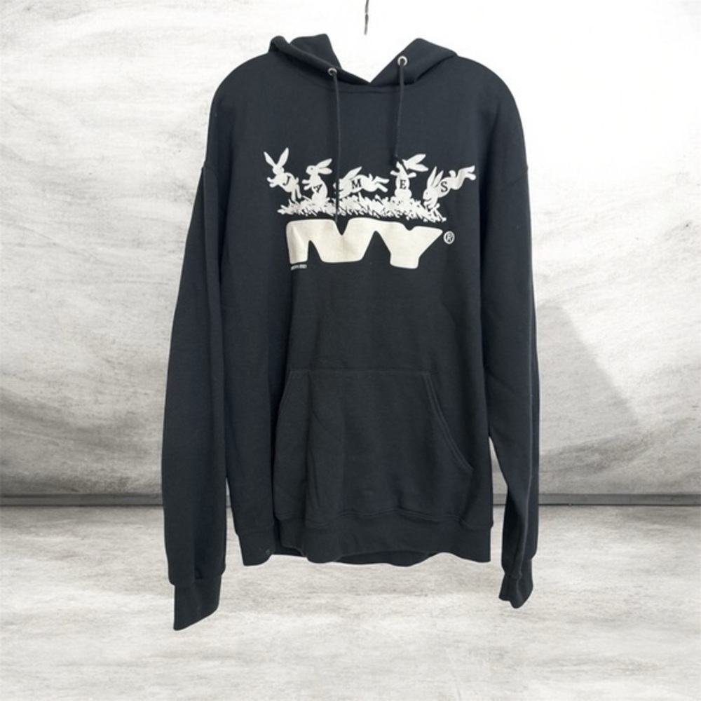 Jerzees Nublend L Hoodie James Ivy pocket front